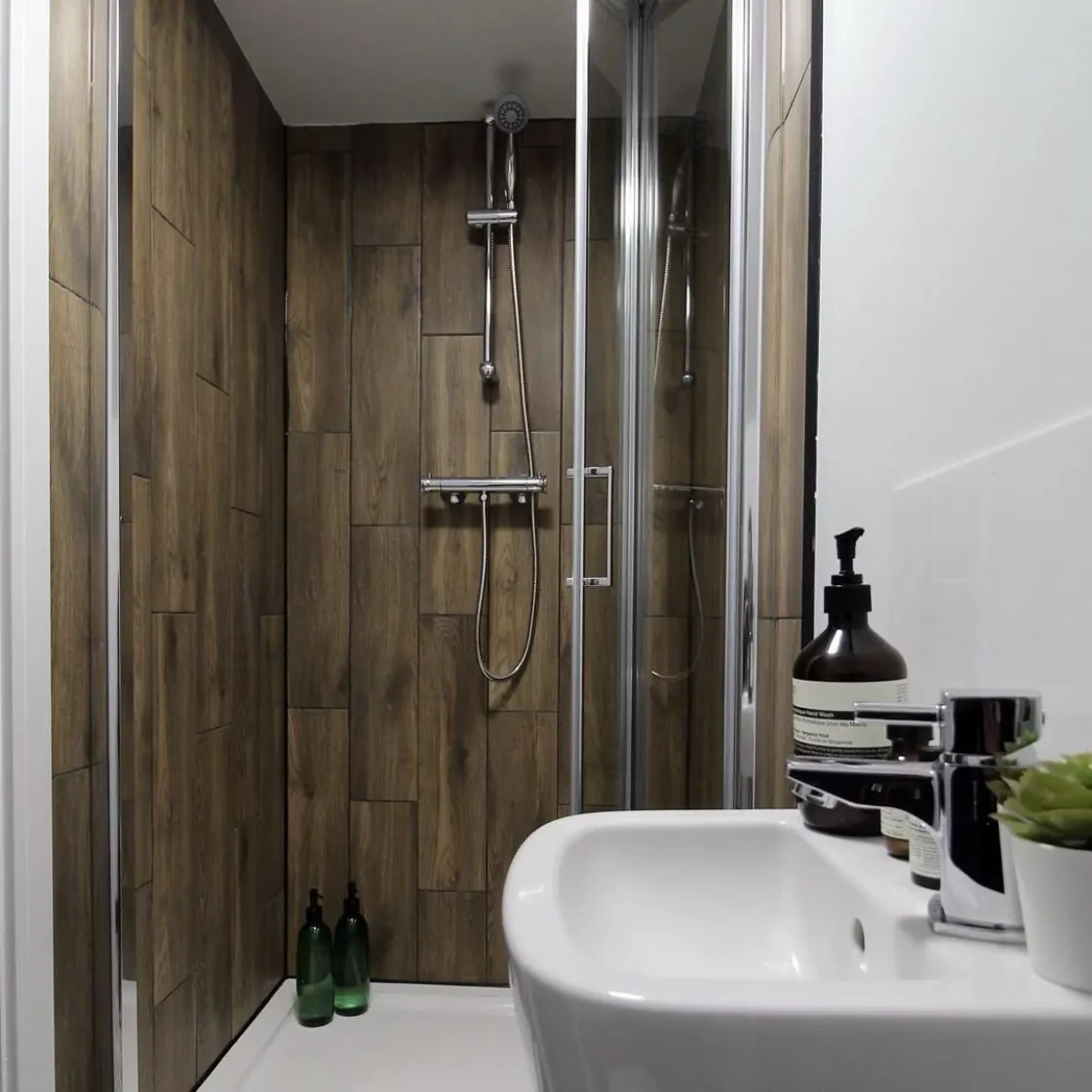 Modern shower room in the 378 Manchester Road HMO conversion