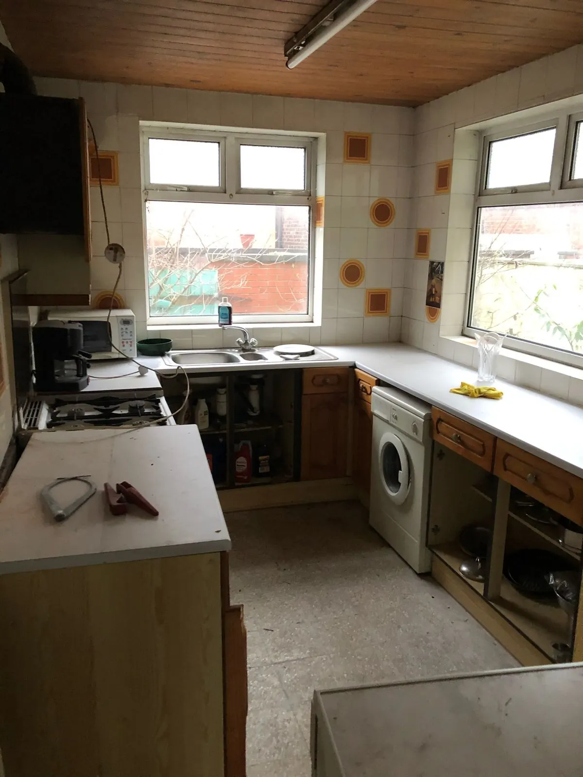 Original kitchen at 378 Manchester Road before conversion